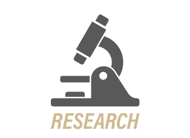 Microscope icon, "research"