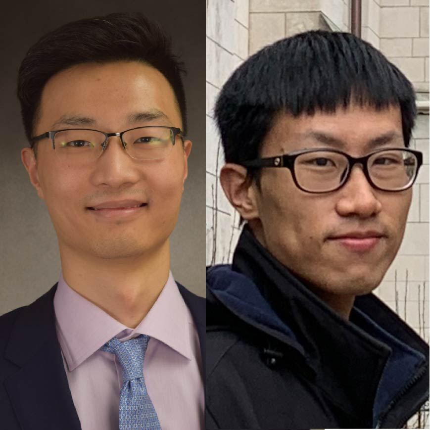 Headshots of Boran Gao and Geyu Zhou